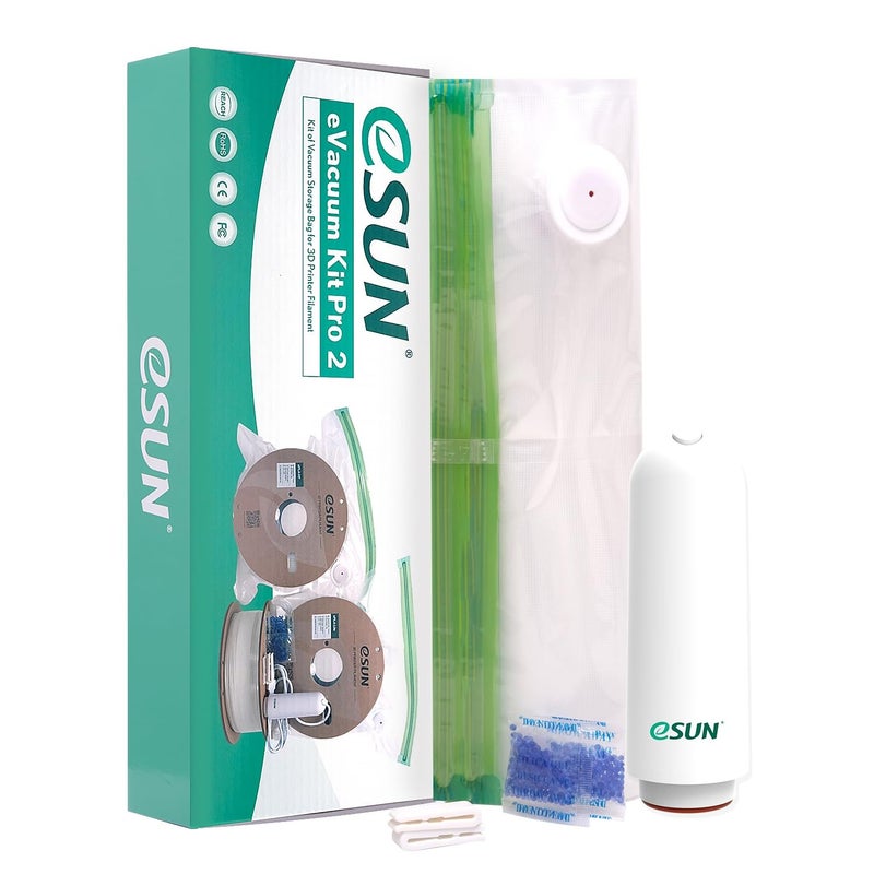 eSUN 3D Printing Filament Electronic Vacuum Storage Kit Pro 2 Spool Storage Sealing Bags Dust Proof Humidity Resistant for Keeping Filament Dry 10 Vaccum BagsKit - Image 2