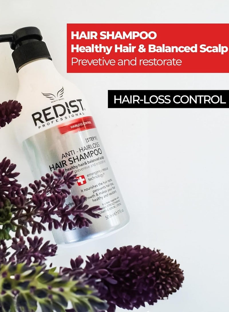 Redist Anti Hair Loss Shampoo 500ml – Strengthening Formula for Thinning Hair - Image 4