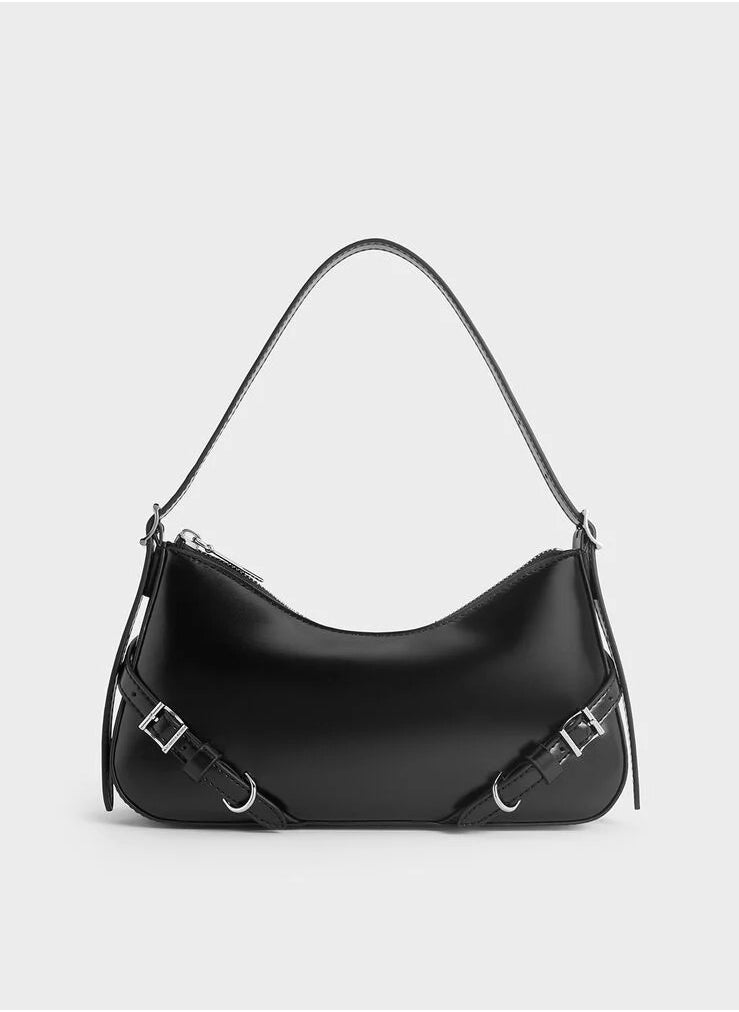 Charles & Keith - Sloane Shoulder Bag & Crossbody Bag - Black - Image 1