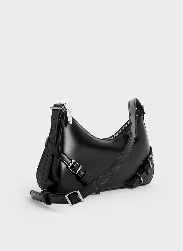 Charles & Keith - Sloane Shoulder Bag & Crossbody Bag - Black - Image 1