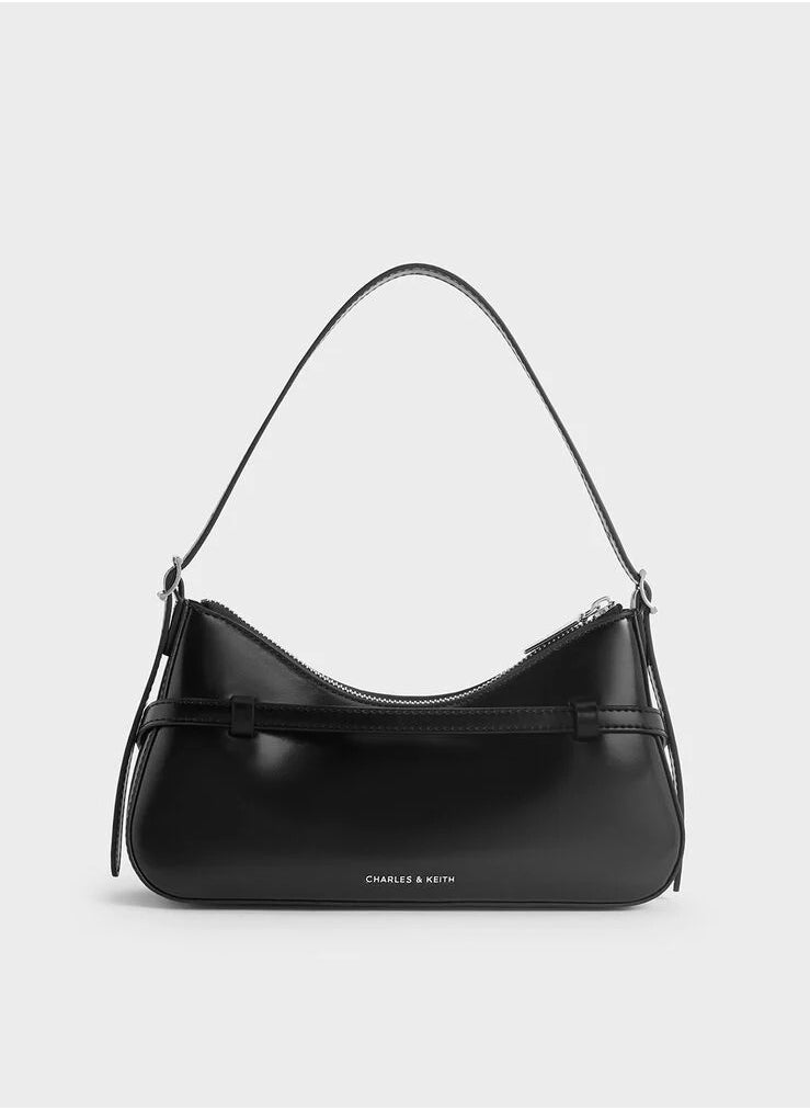 Charles & Keith - Sloane Shoulder Bag & Crossbody Bag - Black - Image 1