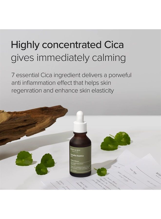 MARY & MAY Centella Asiatica Serum 30ml Immediate Calms and Soothes Sensitive Skin
