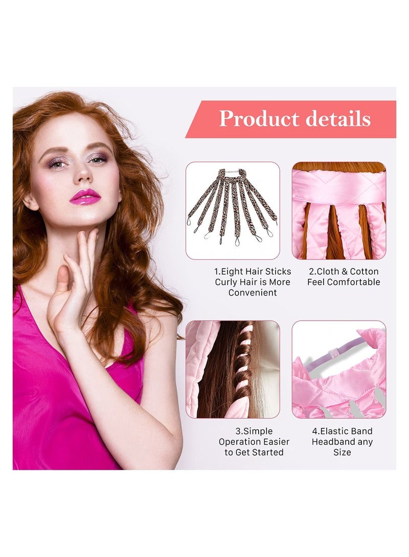 Sharpdo Heatless Hair Curlers, Octopus Curler Heatless Headband, No Heat Curling Rod Heatless Curls Headband, Soft Satin Lazy Hair Curlers, No Heat Hair Curlers for Overnight - Image 4