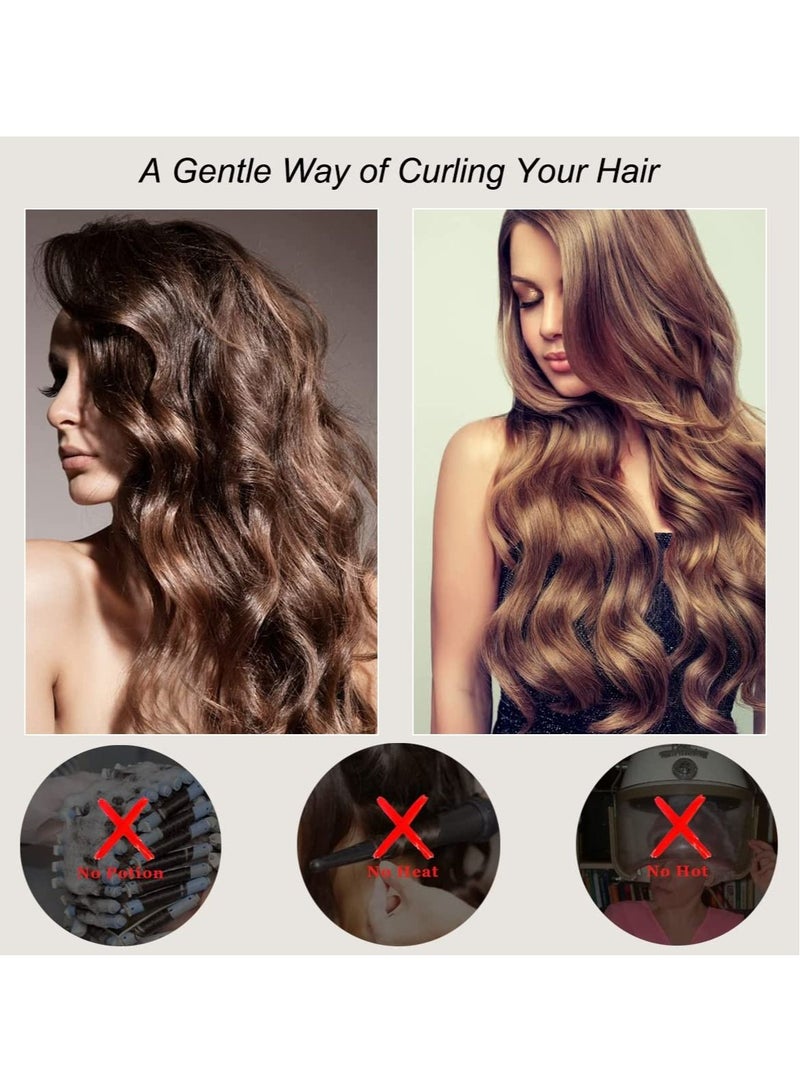 Sharpdo Heatless Hair Curlers, Octopus Curler Heatless Headband, No Heat Curling Rod Heatless Curls Headband, Soft Satin Lazy Hair Curlers, No Heat Hair Curlers for Overnight - Image 3