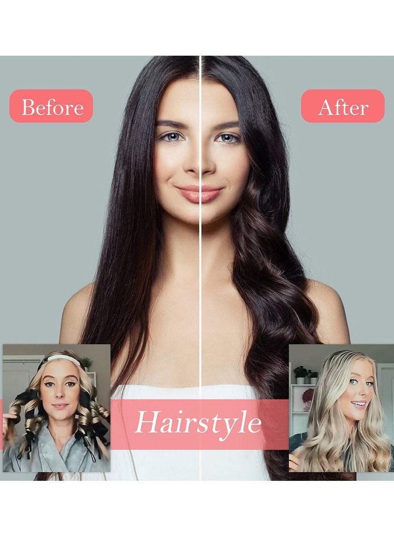 Sharpdo Heatless Hair Curlers, Octopus Curler Heatless Headband, No Heat Curling Rod Heatless Curls Headband, Soft Satin Lazy Hair Curlers, No Heat Hair Curlers for Overnight - Image 5