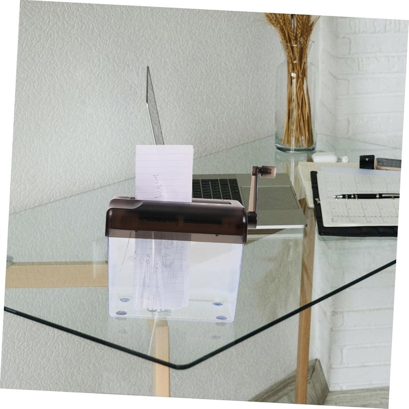 Manual Paper Shredder Small Desktop Office Supply Household A6 Hand-Crank Wear-Resistant Paper Cutter for Document Shredding - Image 5