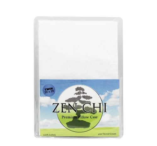 Zen Chi Buckwheat Pillow Case Organic Buckwheat Pillowcase - Twin Size (20" X 26") - 100% Cotton Cover - Natural Cooling Effect, Comfortable and 400 Count Thread - Image 2
