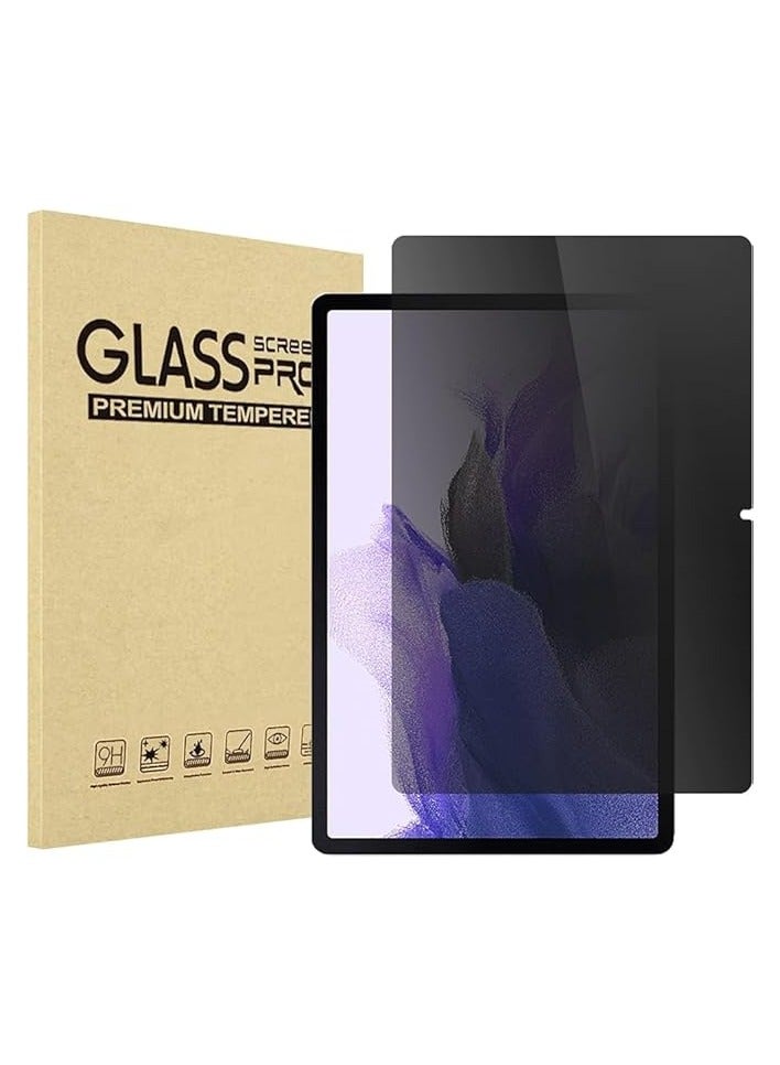 erorex Privacy Screen Protector Compatible with Galaxy Tab S9 FE Plus 2023 12.4 inch (SM-X610/X616), Anti-Spy Tempered Glass Tinted Screen Film Guard - Image 1