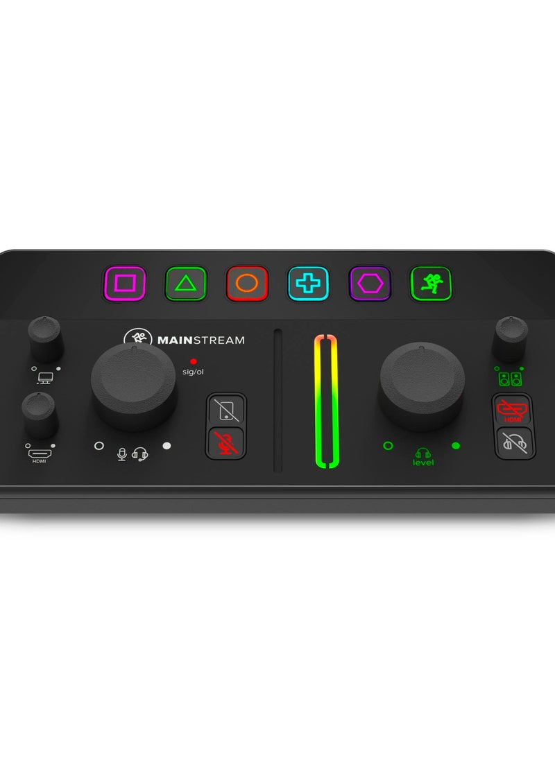 Mackie Mackie MainStream Complete Live Streaming and Video Capture Interface with Programmable Control Keys  - Image 1