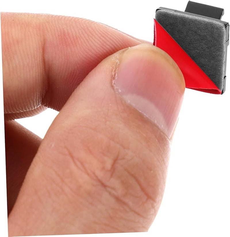 Black Adhesive Cable Clips 200pcs Cord Organizers No Drill Installation Desktop Management - Image 5