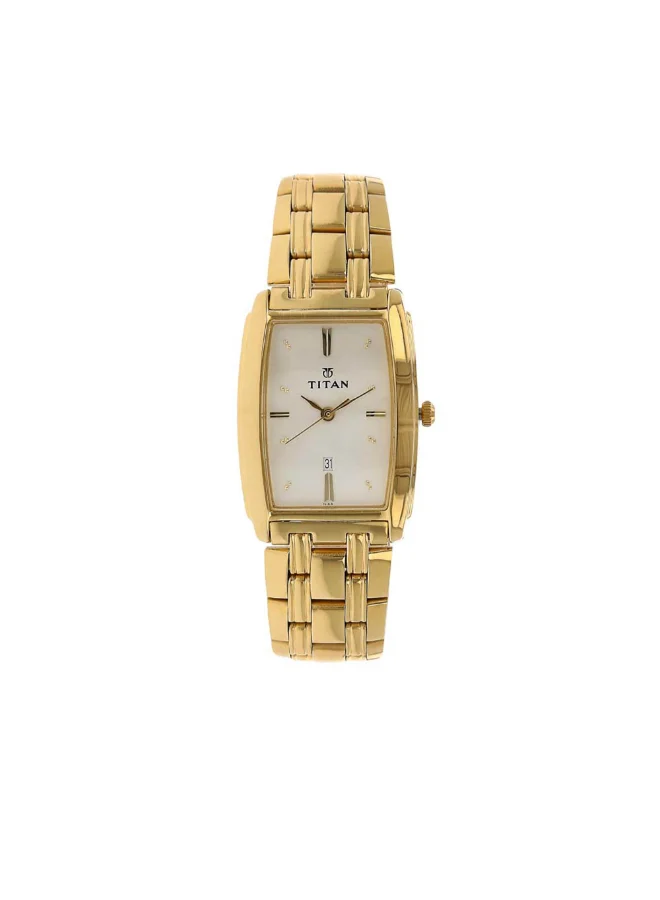 تيتان Men's Metal Analog Watch 1163YM01 - 28 mm