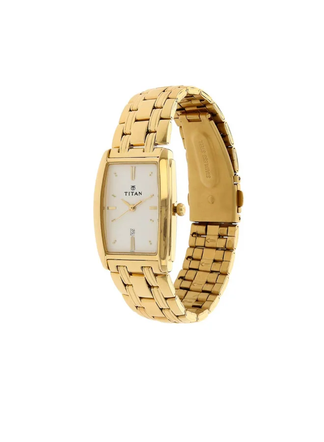 تيتان Men's Metal Analog Watch 1163YM01 - 28 mm