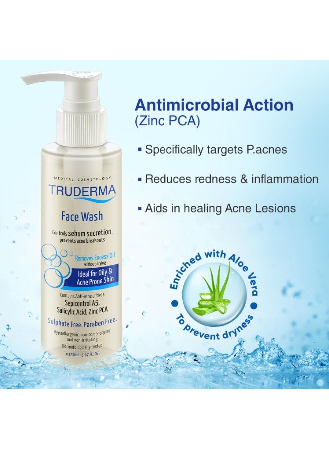 ترو ديرما غسول الوجه Regaliz Truderma بتركيز 1% من حمض الساليسيليك – عبوة مزدوجة، تركيبة منظفة لبشرة ناعمة ومشرقة | 150 مل - Image 2