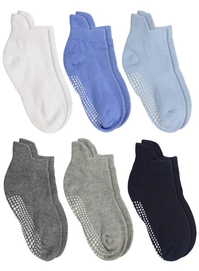 Freshfoot Cute and Colorful Anti Slip No Fall Socks With Grip,Socks for Baby Boy's and Baby Girl's (Pack of 6Pairs) - Image 1