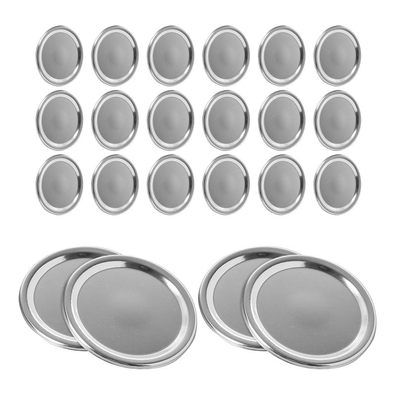24pcs Regular Mouth Jar Lids Leak Proof Split-Type Canning Jar Caps - Image 5