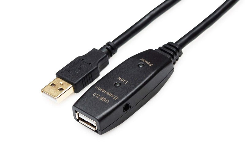 MutecPower 50 Feet Active USB Extension Cable 2.0 Male to Female with 2 Extension chipsets Signal Booster - Active Extension/Repeater Cord 15 Meters / 50 Feet - Image 3