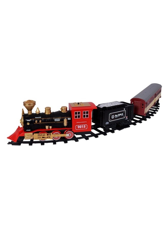 Electric Train Toy Set Car Railway Tracks Diecast Model Educational Game Boy Toys for Children - Image 2