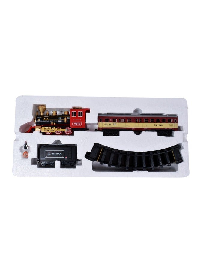 Electric Train Toy Set Car Railway Tracks Diecast Model Educational Game Boy Toys for Children - Image 3