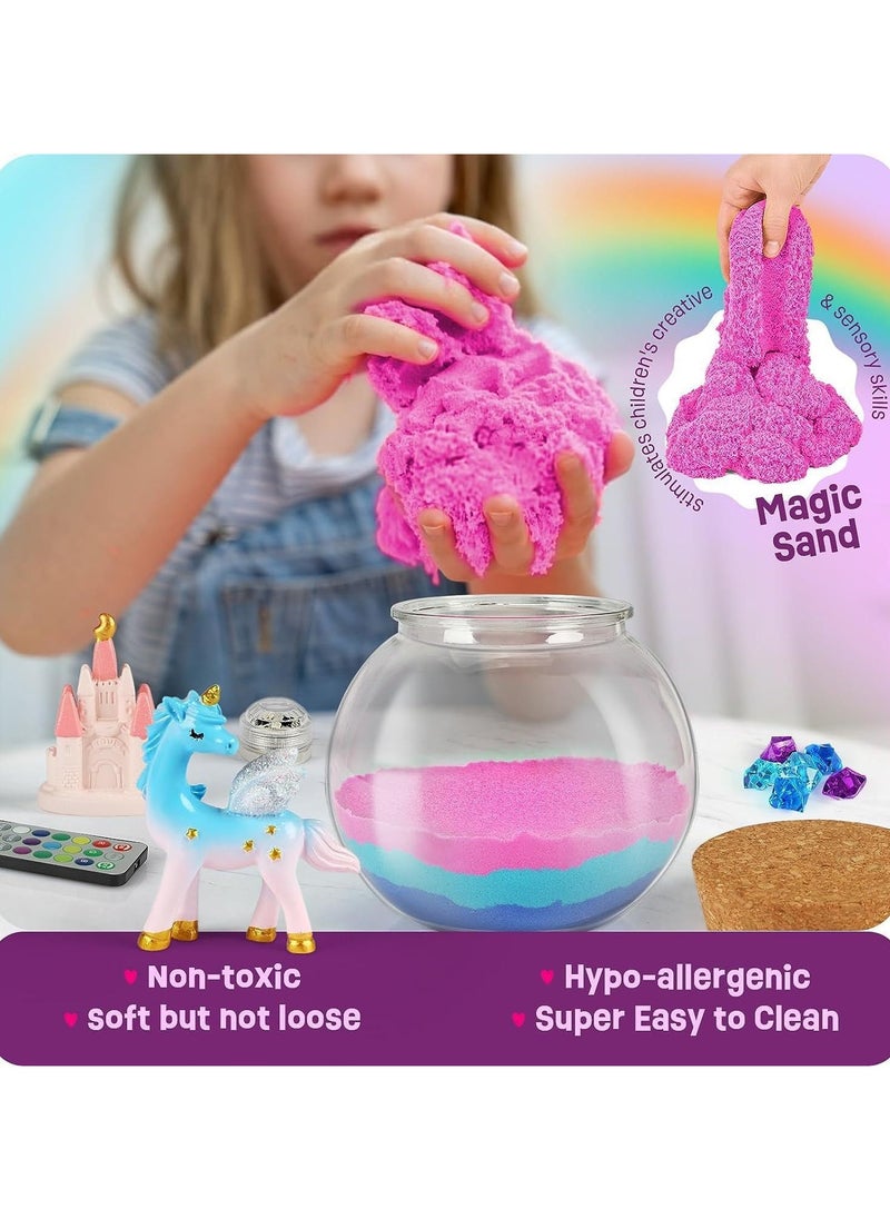 TAPIT - Dinosaur Terrarium Kit for Kids Dino Kid Crafts with DIY Moon Lamp Painting Kit Birthday Gift for Boys Ages 4-12 Year Old Arts and Crafts for Boys and Kids Dinosaur Toys for Boys (Unicorn) - Image 1
