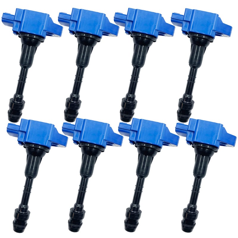 GP POWER PERFORMANCE IGNITION COIL 22448ZE00C 22448ZE00C UF551 UF551 C1672 AIC2402N 5C1729 SET OF 8 COMPATIBLE WITH INFINITI QX56 NISSAN ARMADA NV2500 NV3500 PATHFINDER TITAN 56 V8 VK56DE