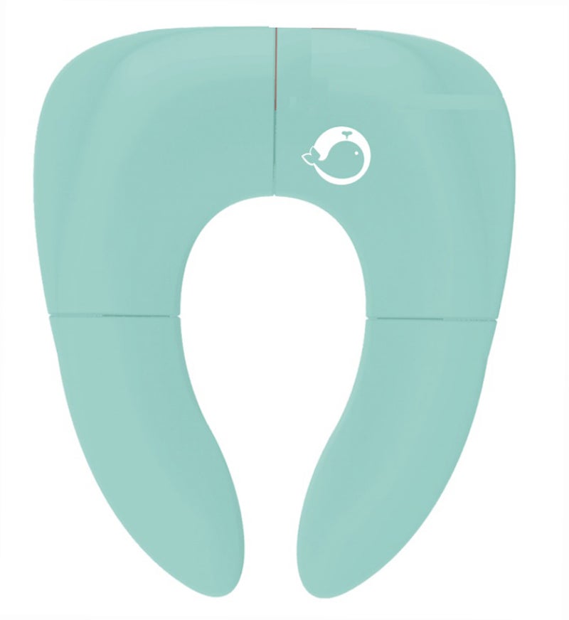 Folding Toilet Seat Portable PP Washable Toilet Seat with Non-slip Pad Anti-slip Buckle for 1-6 years Old Kids-Pink - Image 2