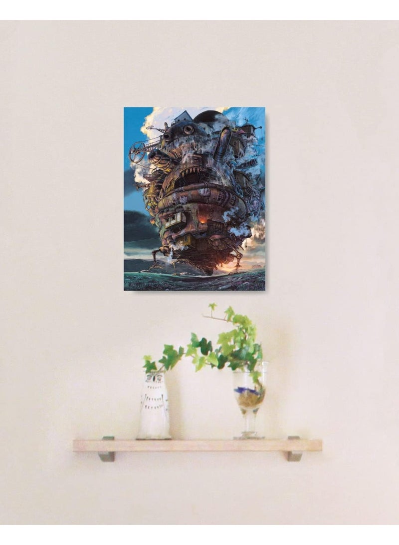 Ensky - Howl's Moving Castle - Moving Castle - Canvas Style Artboard Jigsaw Puzzle (ATB-26) - Image 2