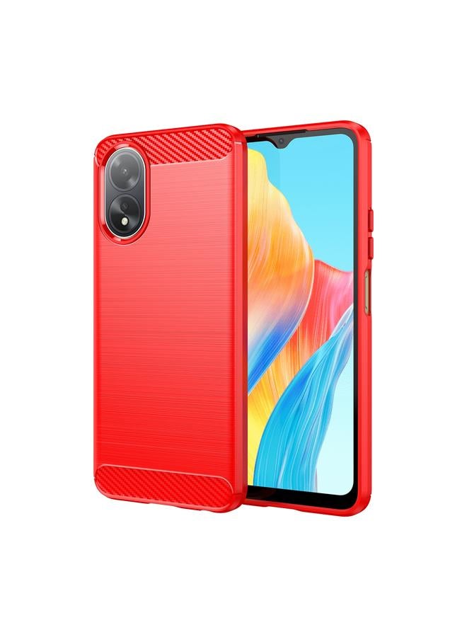 اس-توب جراب لهاتف OPPO A38 4G مصنوع من ألياف الكربون وملمس ناعم من مادة TPU - Image 1