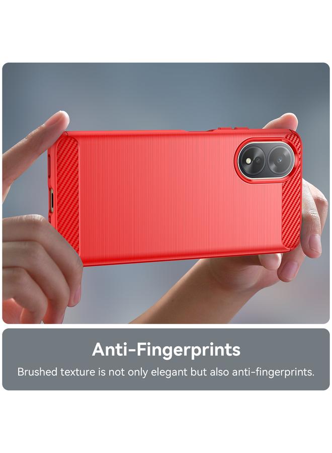 اس-توب جراب لهاتف OPPO A38 4G مصنوع من ألياف الكربون وملمس ناعم من مادة TPU - Image 5