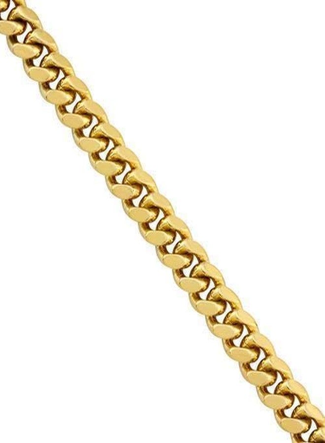 GLD Shop Cuban Bracelet - 3MM/6MM/5MM//8MM/12MM Sizes - 6/7/8/9 Inch Lengths - Gold/White Gold - Unisex (7.00, 6MM Cuban Gold) - Image 2