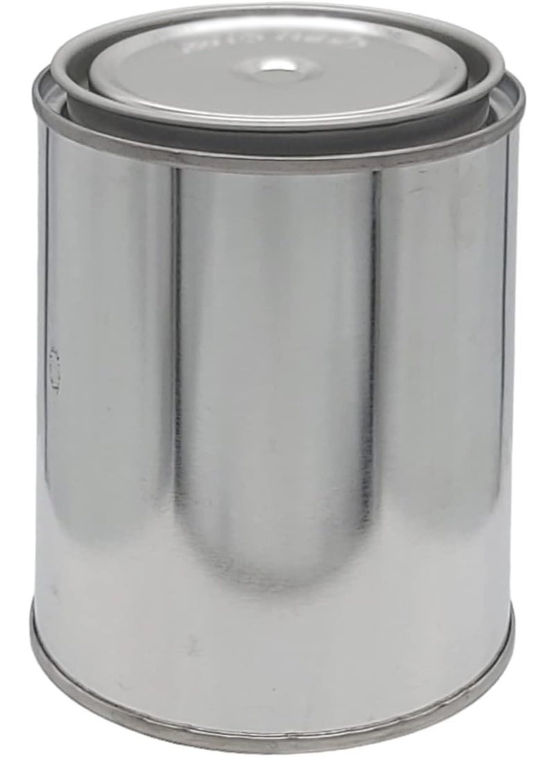 8PCS Size Unlined Bucket, Empty Metal Pint Paint Buckets with Lids for DIY and Professional Projects, Silver Color and Recyclable - Image 4