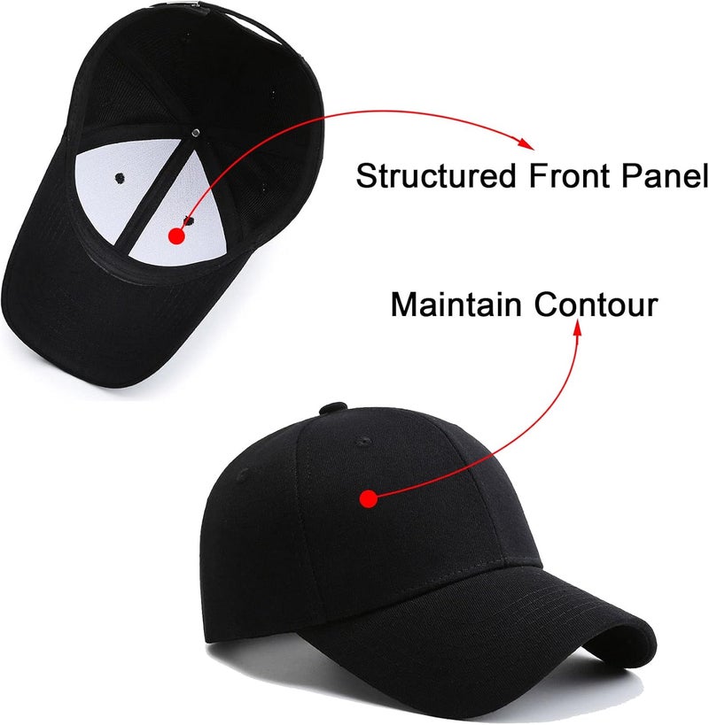 PFFY 2 Packs Baseball Cap Golf Dad Hat for Men and Women - Image 3