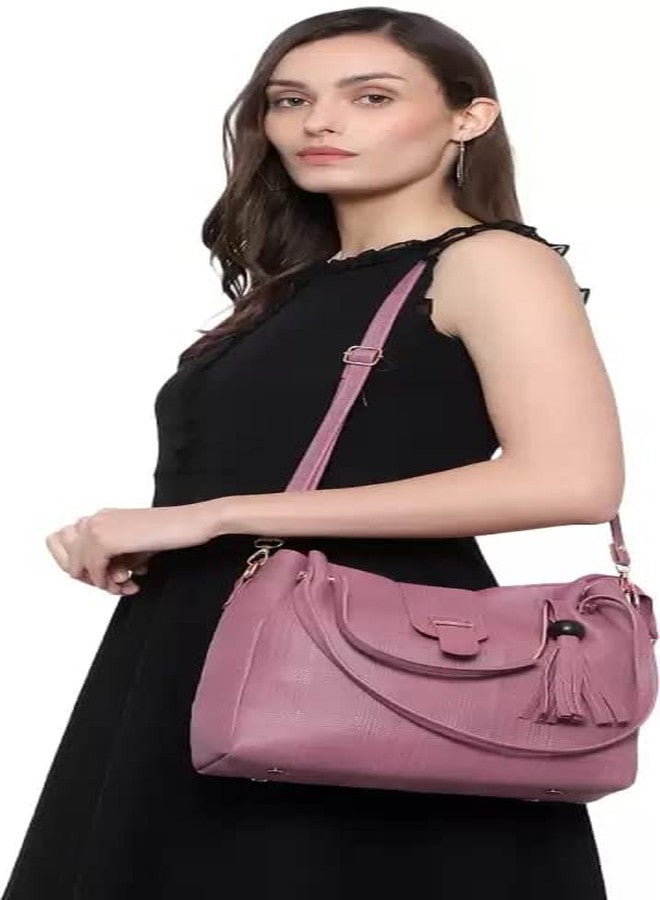 DANIEL CLARK Handbags For Women Combo (Set Of 3), Peach - Image 3