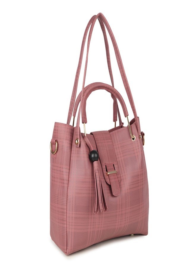 DANIEL CLARK Handbags For Women Combo (Set Of 3), Peach - Image 2