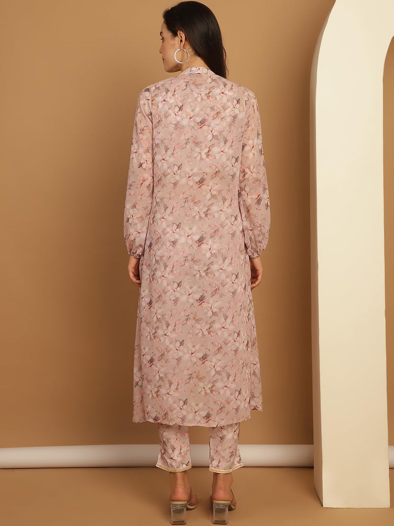 jompers جومبرز سترة نسائية مزخرفة من قطن مدمج مع طباعة رقمية في الأعلى والأسفل - Image 2