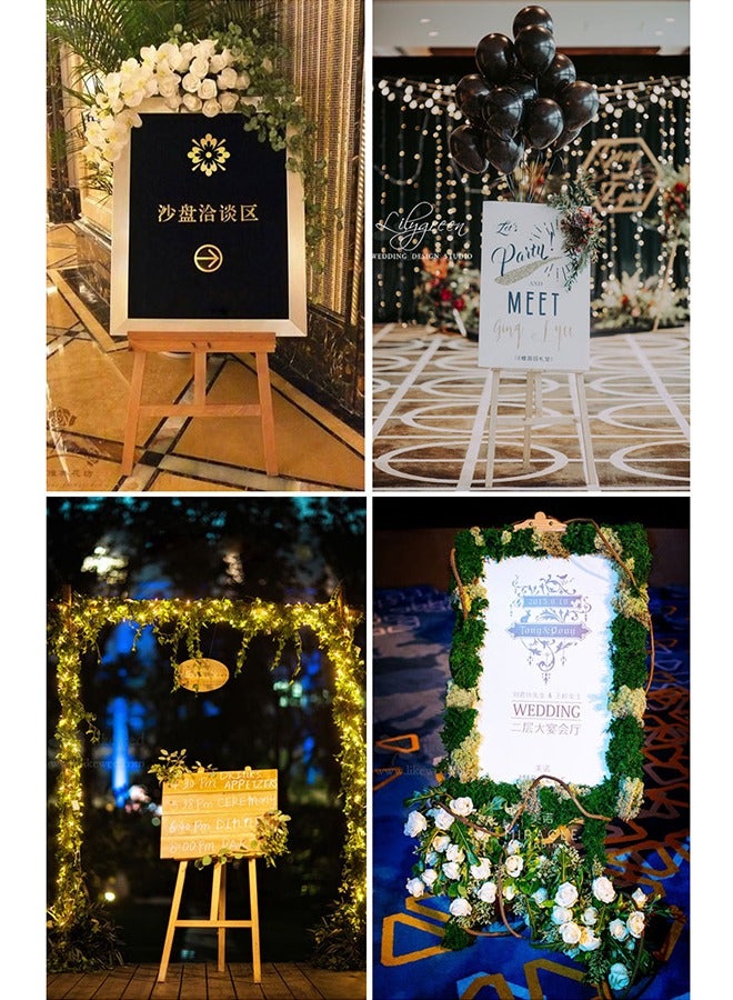 صحراء الواحة حامل رسم خشبي متين، حامل عرض قابل للطي من خشب الصنوبر، رسم خشبي، لوح رسم خشبي من خشب الزان (1.5 متر) - Image 4