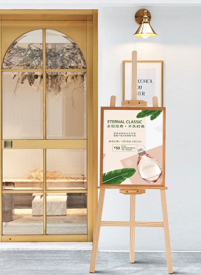 صحراء الواحة حامل رسم خشبي متين، حامل عرض قابل للطي من خشب الصنوبر، رسم خشبي، لوح رسم خشبي من خشب الزان (1.5 متر) - Image 5