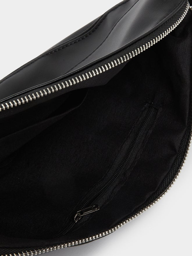 Styli Styli Plain Half Moon Shoulder Bag with Knot Detail Loop - Image 4