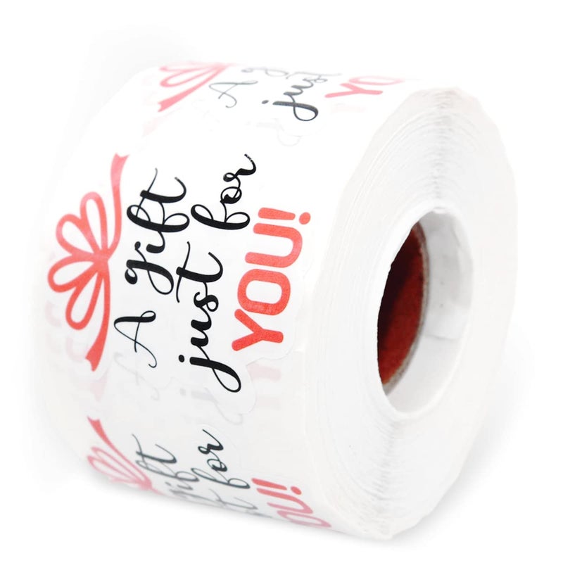Wailozco A Gift Just for You StickersThank You StickersHandmade StickersSmall Shop StickersEnvelopes Stickers for Small Business Online RetailersHandmade Goods500 Labels Per Roll
