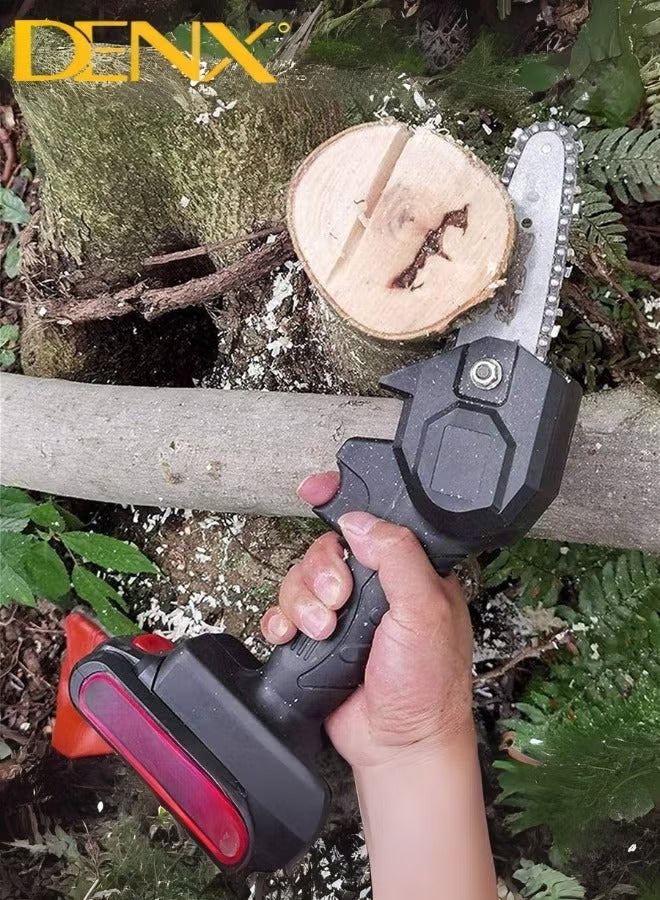 دينكس منشار جنزيري محمول ببطارية ليثيوم قابلة لاعادة الشحن ،يمكن استخدامه بيد واحدة ، منشار كهربائي لاسلكي لقطع الخشب ، سعة بطارية الليثيوم 3c 1300 | 2400 R /MIN | واط 500 - Image 5