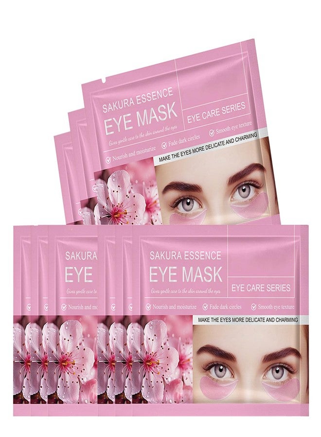 Felico Under Eye Mask Patches, 30 Pairs Collagen Hydrating Moisturizing Smoothing Gel Pads for Puffy Eyes Bags,Dark Circles,Puffiness,Fine Lines,Wrinkles,Anti-Aging Sakura - Image 1