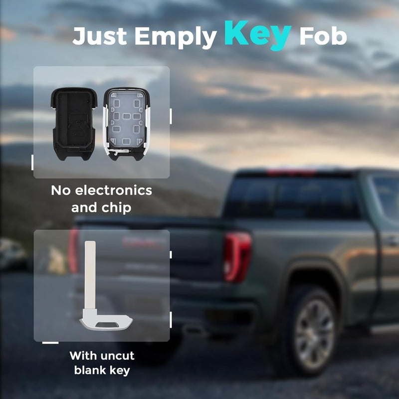 HelloAuto Key Fob Shell for Chevy Silverado and GMC Sierra - Image 3
