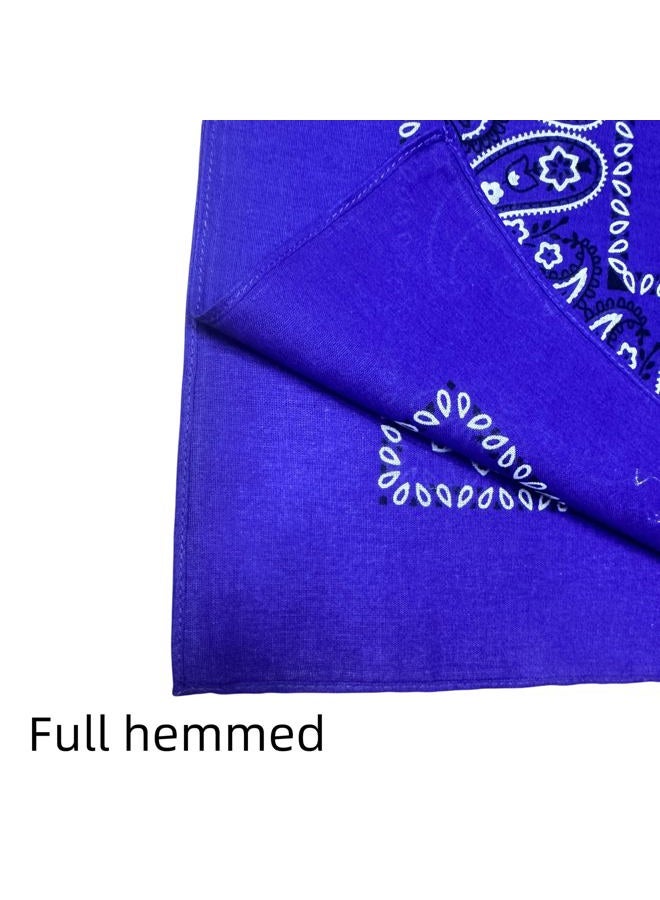 Vamqor Bandana Single Pack & Double Pack Cotton for Men and Women 22 Inch(White) - Image 5