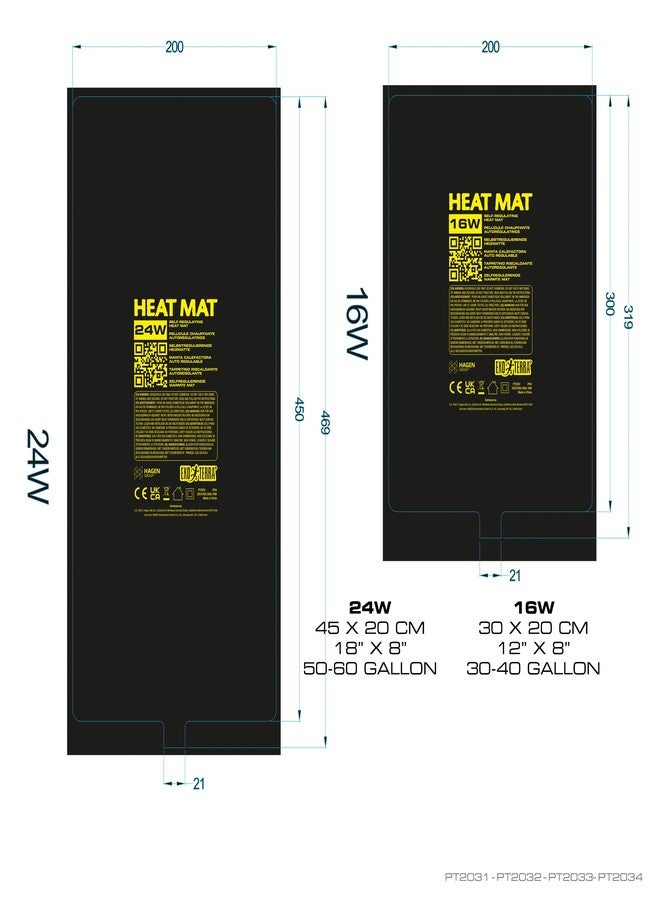 Exo Terra Heat Mat - Self-Regulating Reptile Heating Pad for Terrariums, Conductive Source for Reptiles & Amphibians, Fast Warm-Up, Safe & Energy Efficient, Even Distribution 18W - Image 3
