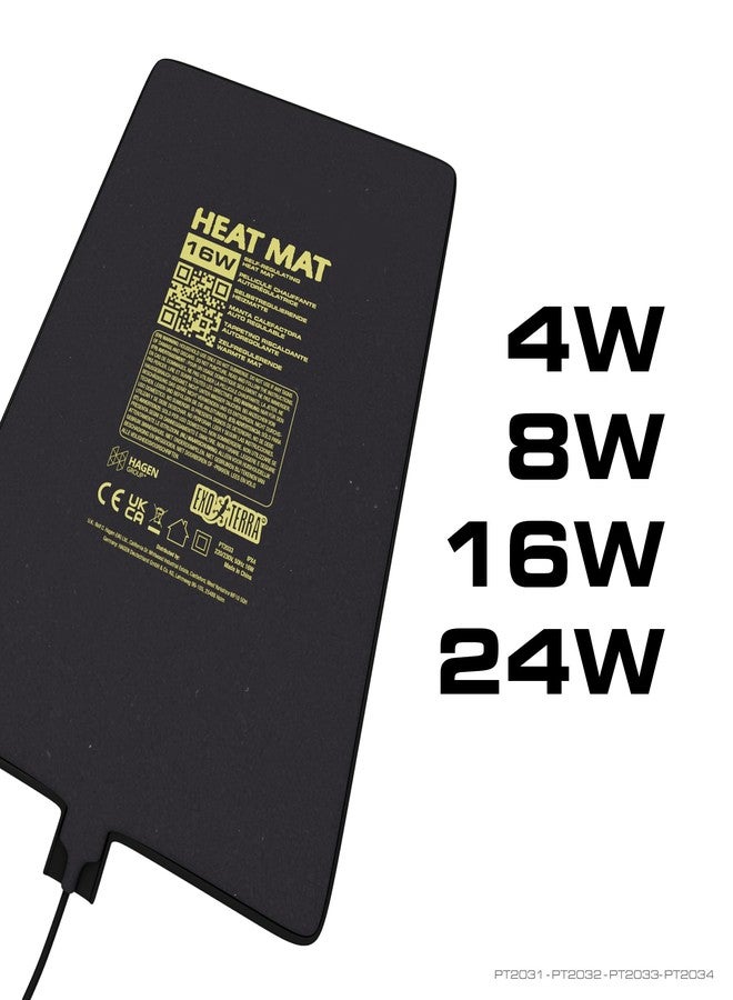 Exo Terra Heat Mat - Self-Regulating Reptile Heating Pad for Terrariums, Conductive Source for Reptiles & Amphibians, Fast Warm-Up, Safe & Energy Efficient, Even Distribution 18W - Image 5