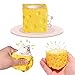 Holgosiu Cheese Squishy Stress Toys Novelty Squeeze Ball Cheese Mouse Squishy Stress Toys Mouse in Cheese Squeeze Fidgets Relieve Stress - Image 2