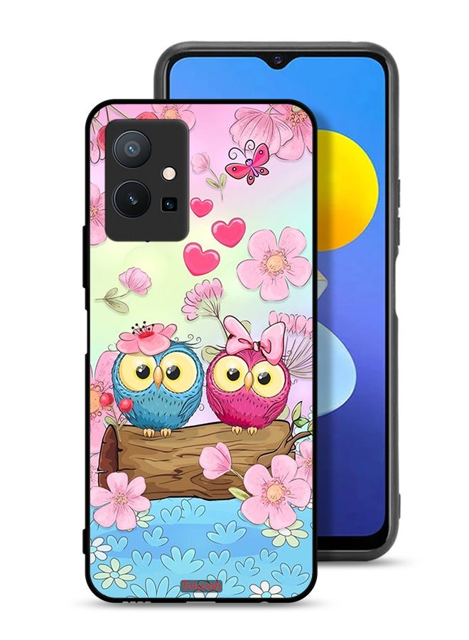 Tolwak Vivo T1 5G Protective Case Cover Cute Owls Art - Image 1