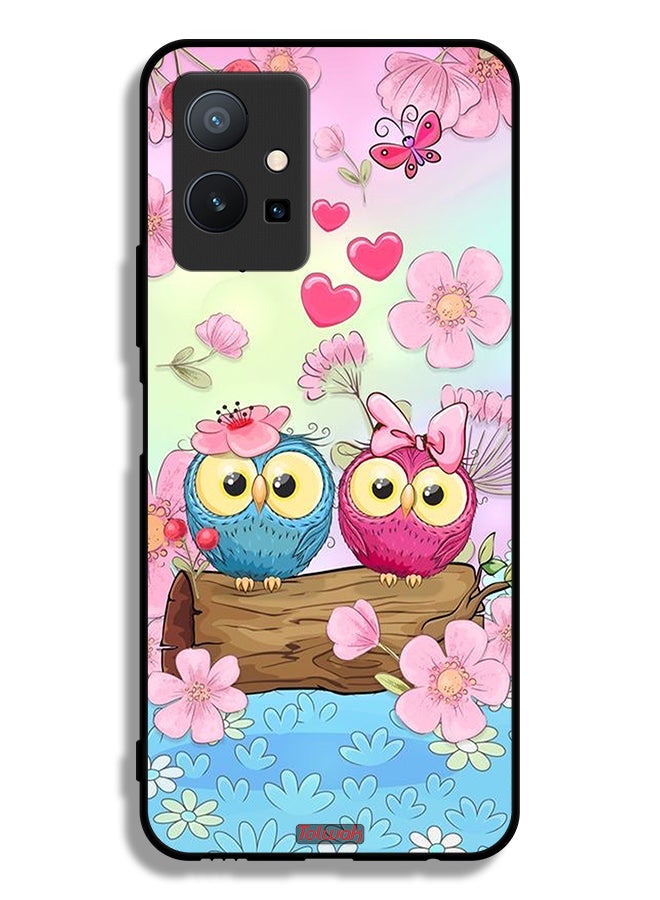 Tolwak Vivo T1 5G Protective Case Cover Cute Owls Art - Image 2