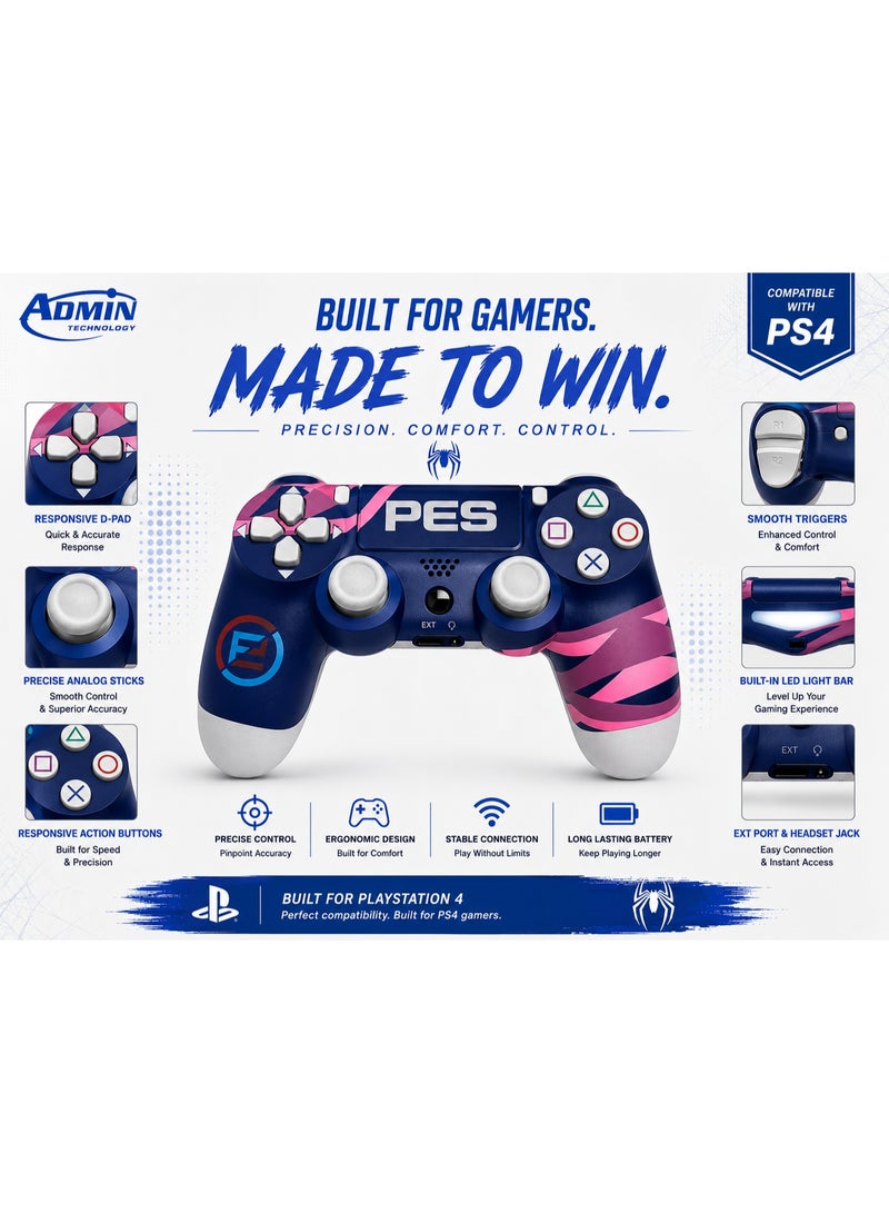 ADMIN TECHNOLOGY PS4 PES Edition Controller – Pro Football Gaming Gamepad - Image 1