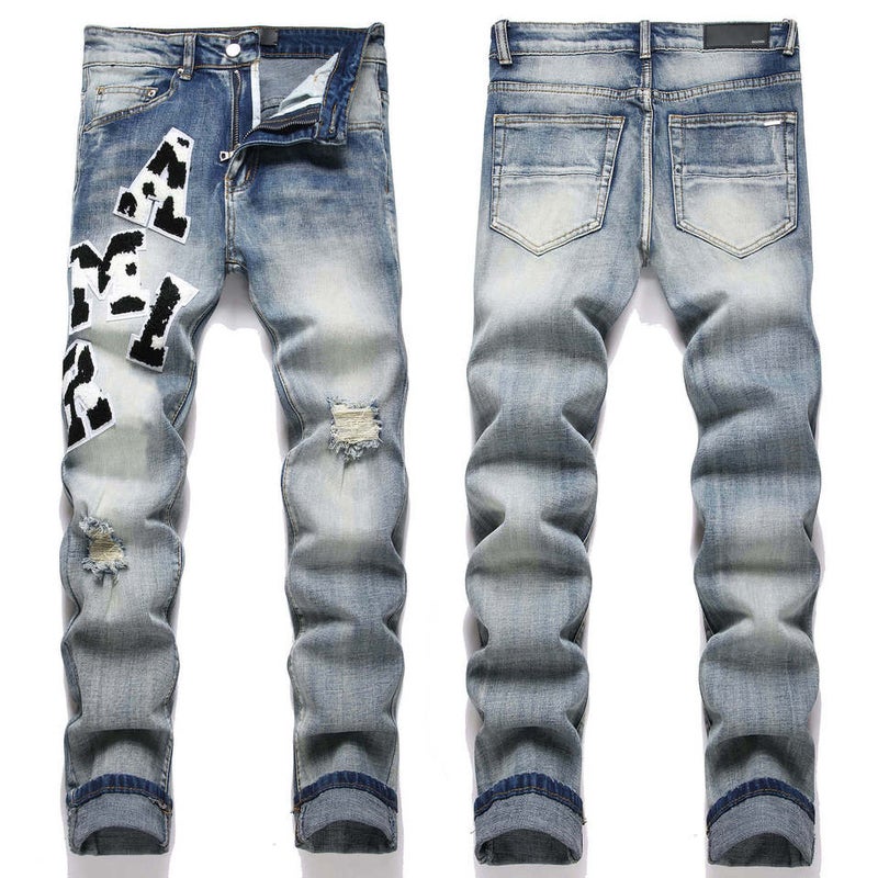Unisex Casual Daily Denim Jeans - Image 2