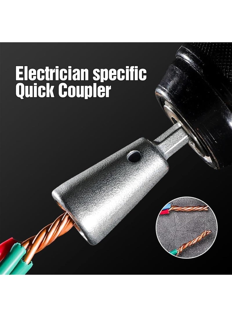 SOLARAE Wire Twister Tool, 2 PCS Wire Cap Nut Twister, Wire Twisting Tool, Spin Twisting Wire Connector Socket, Wire Twister Tool for Drill, Wire Stripper Tool, Wire Stripping Tool for Drill - Image 5